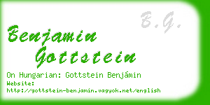 benjamin gottstein business card